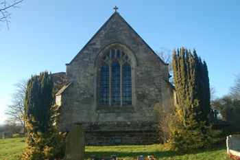 Tilsworth church east end December 2008